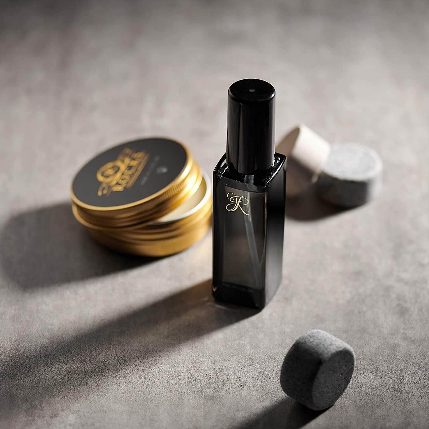 Whiskey Stones & Beard Care Grooming Kit Gift Set - โจSandalwood Scent