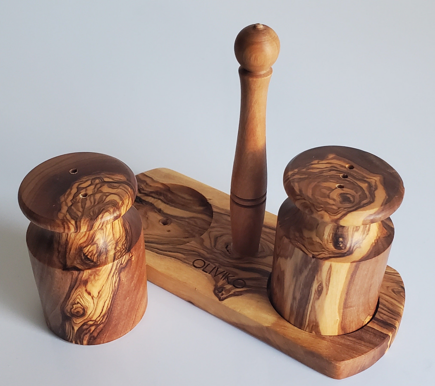 Handmade Olive Wood Salt and Pepper shaker