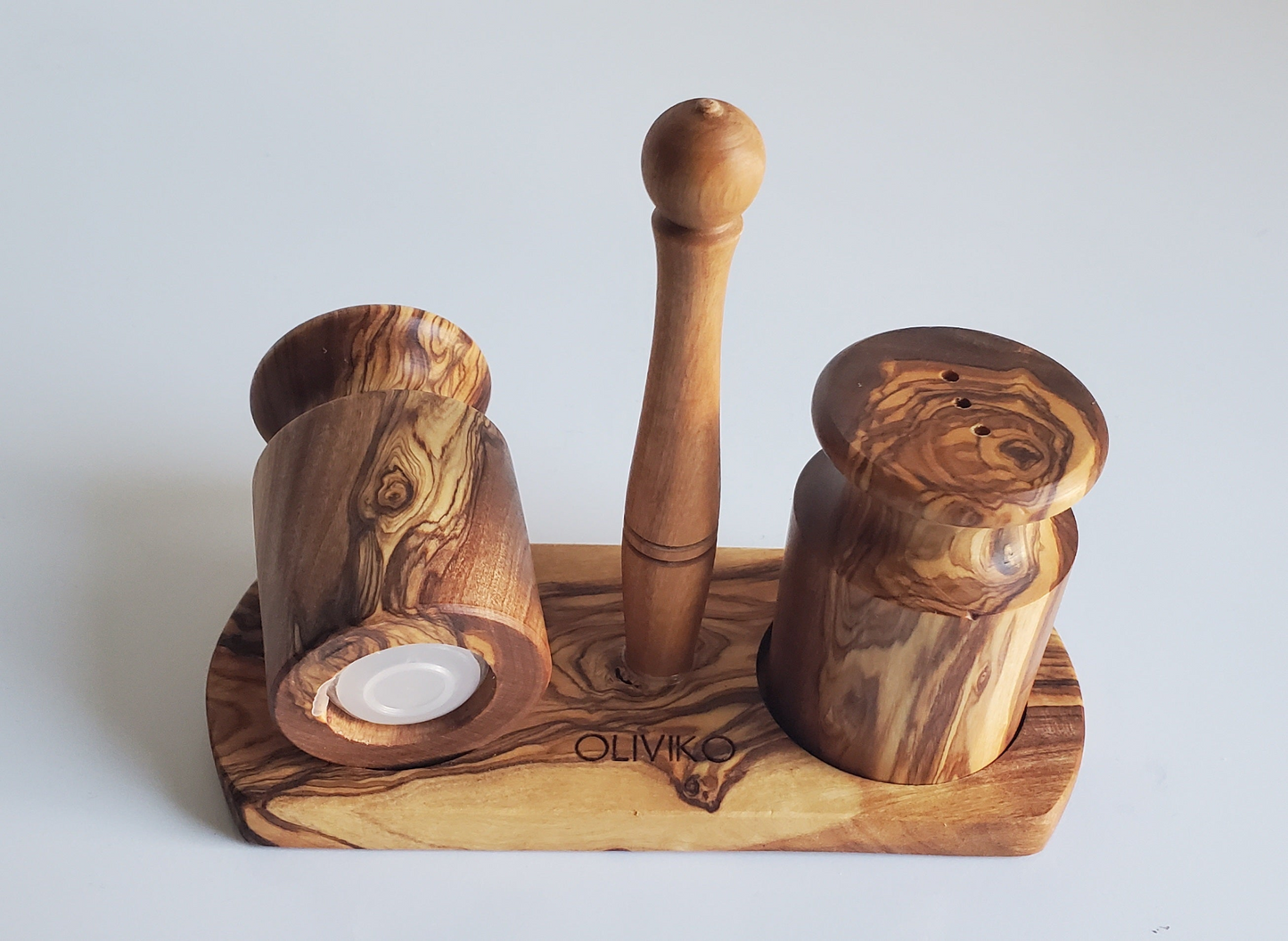 Handmade Olive Wood Salt and Pepper shaker