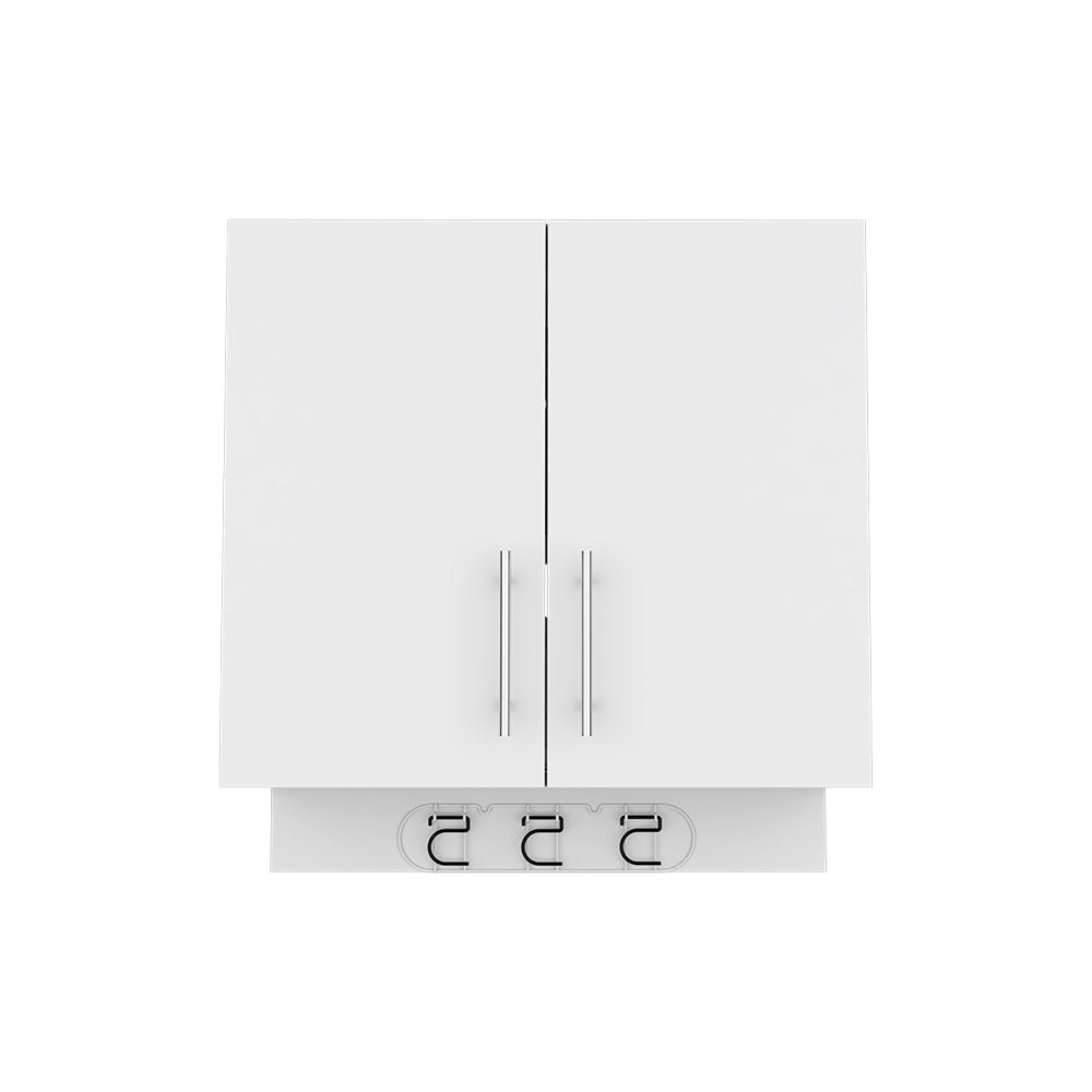 Wall Storage Cabinet Alikuri, Four Cabinets, White Finish