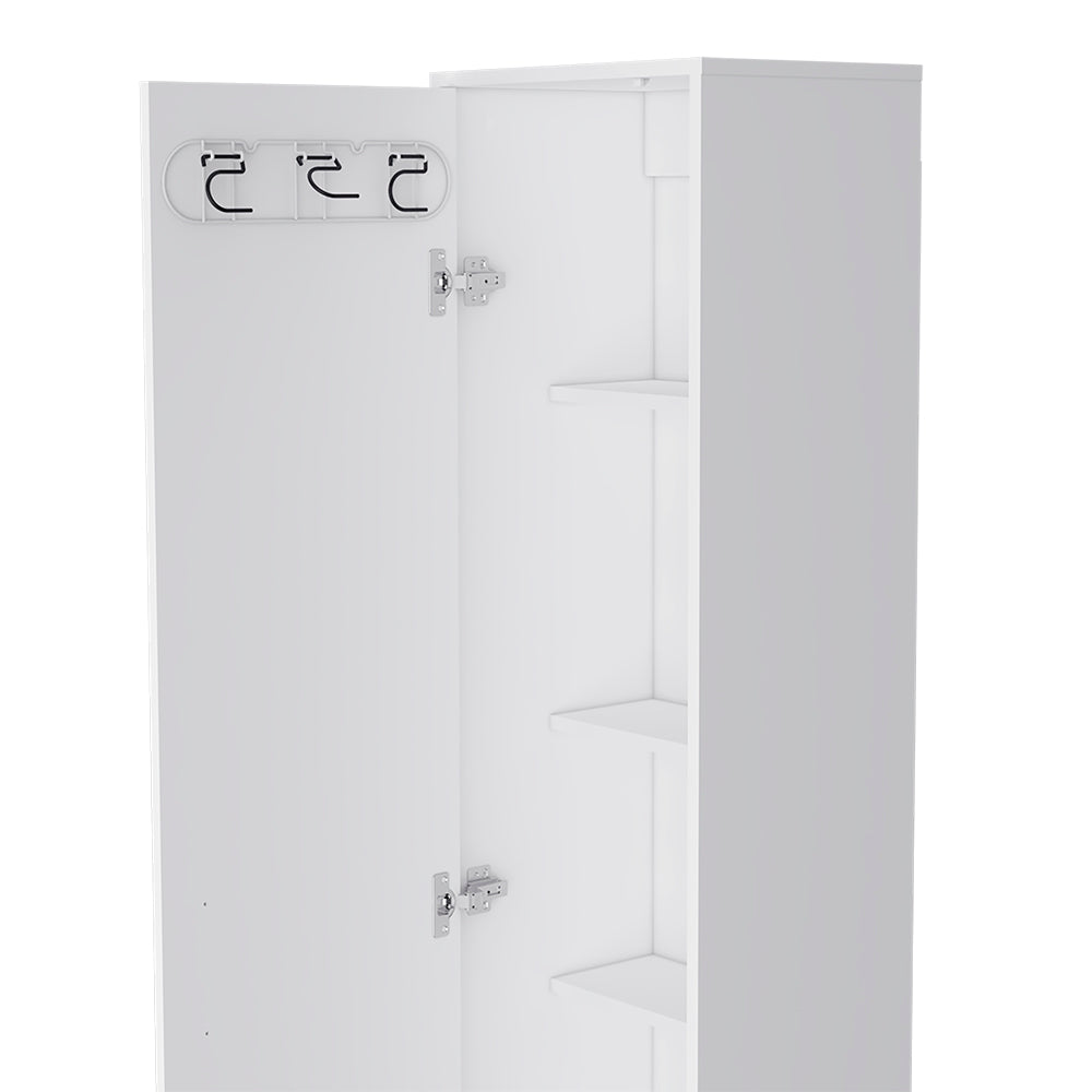 Storage Cabinet Buccan, Five Shelves, White Finish