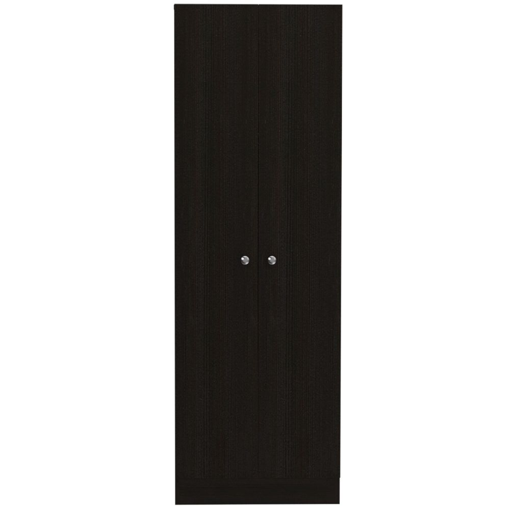 Storage Cabinet Pipestone, Double Door, Black Wengue Finish