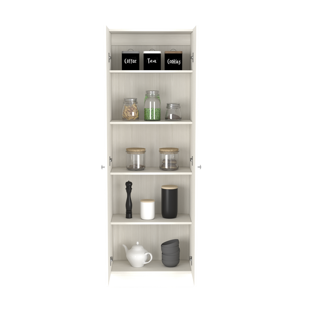 Storage Cabinet Pipestone, Double Door, Pearl Finish