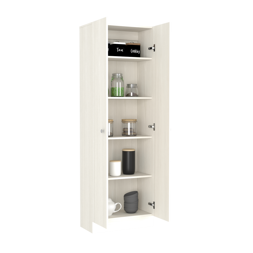 Storage Cabinet Pipestone, Double Door, Pearl Finish
