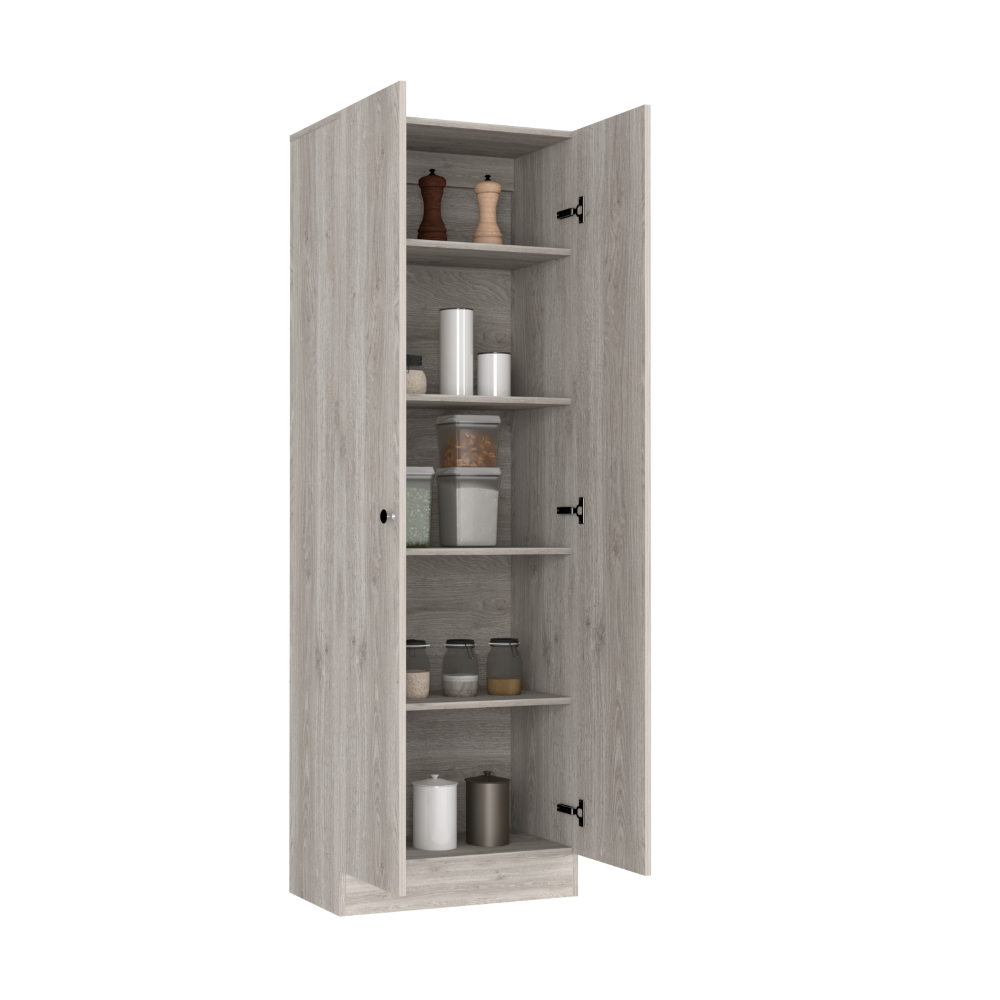 Storage Cabinet Pipestone, Double Door, Light Gray Finish