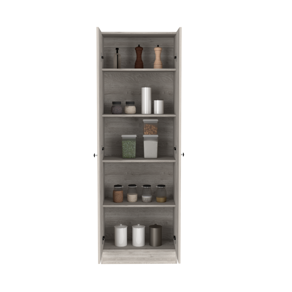 Storage Cabinet Pipestone, Double Door, Light Gray Finish
