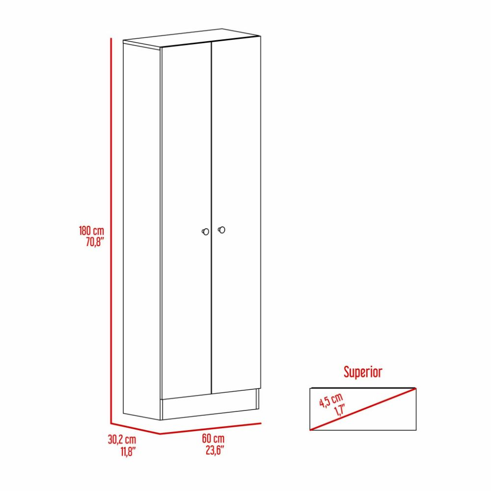 Storage Cabinet Pipestone, Double Door, Light Gray Finish