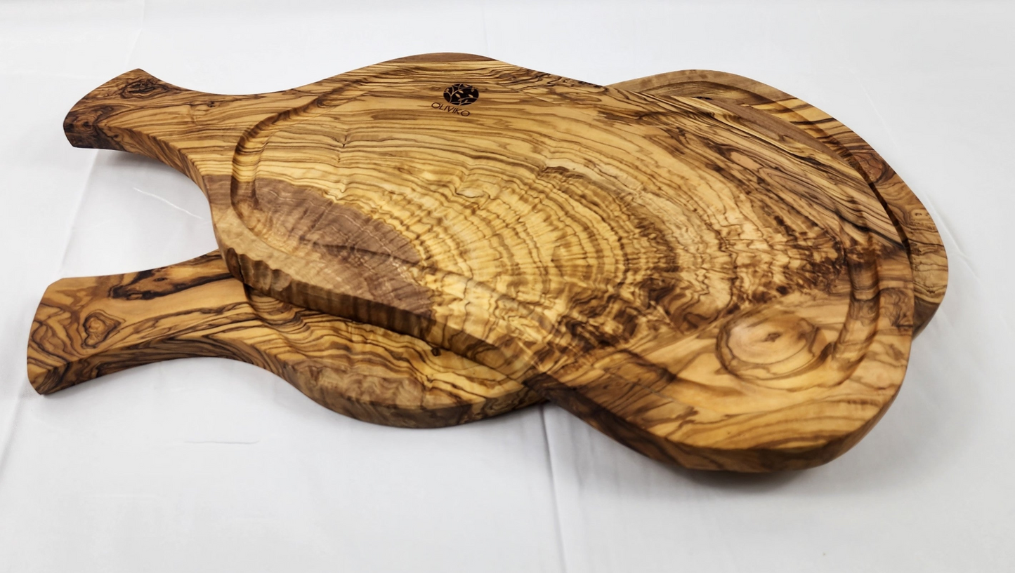 Large Handmad Cutting Board with Handle 20 L x 8 W Inch / 50 L x 20 W cm