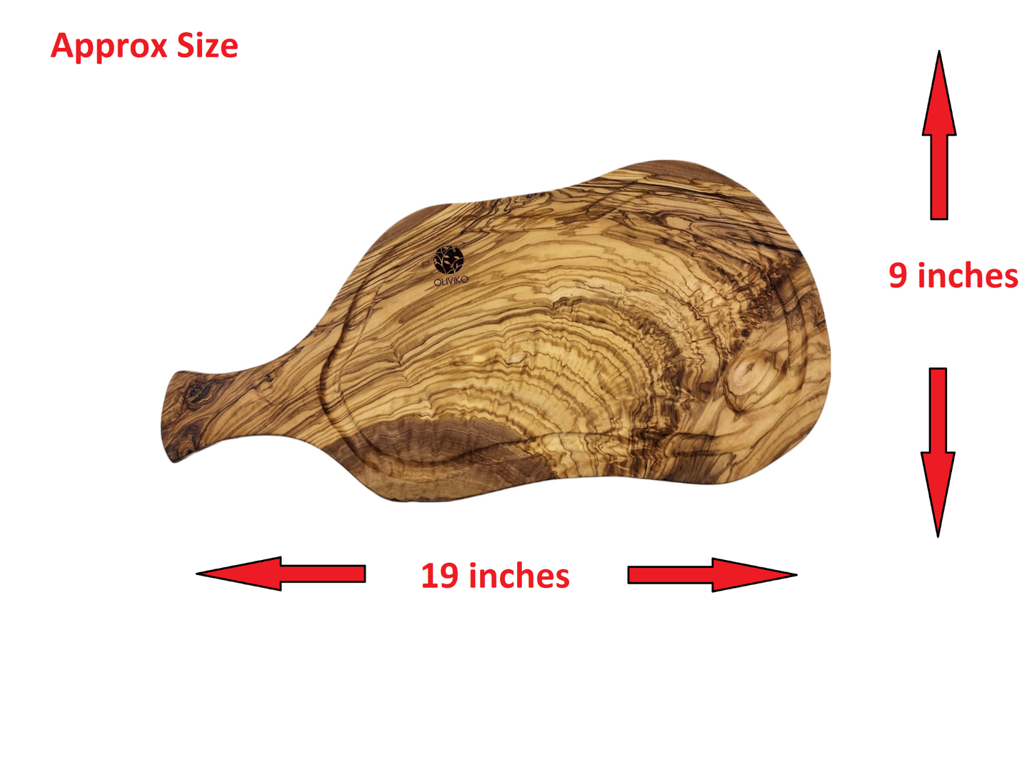 Large Handmad Cutting Board with Handle 20 L x 8 W Inch / 50 L x 20 W cm
