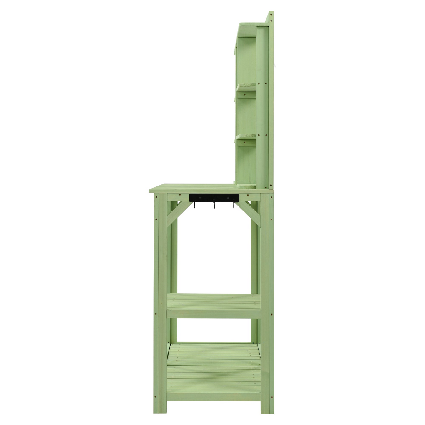TOPMAX 64.6" Large Outdoor Potting Bench (Green)