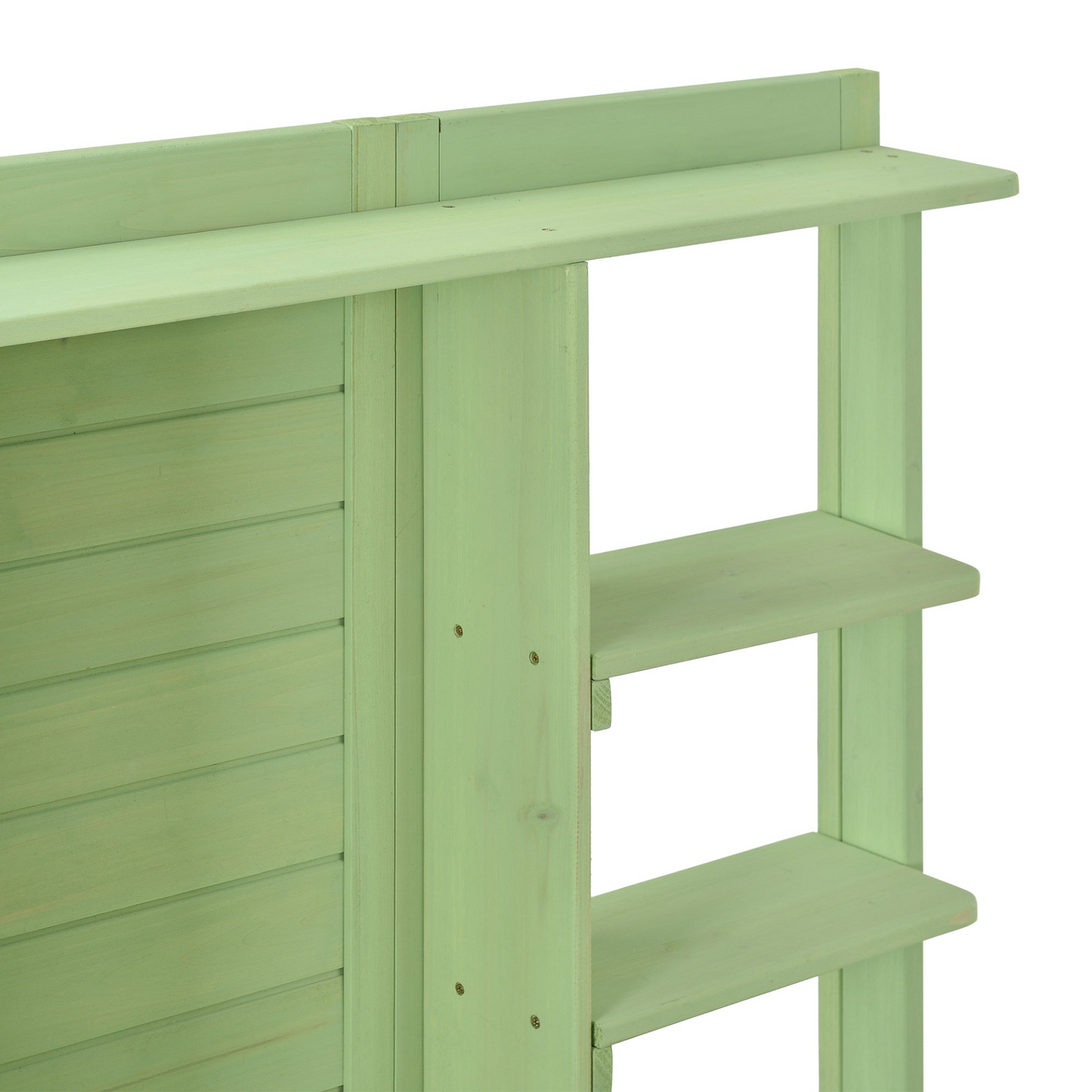 TOPMAX 64.6" Large Outdoor Potting Bench (Green)