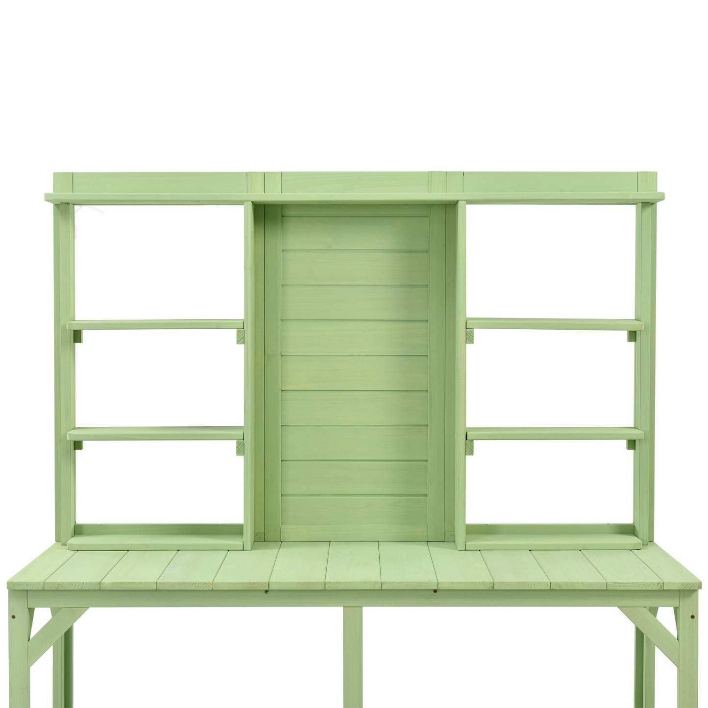 TOPMAX 64.6" Large Outdoor Potting Bench (Green)