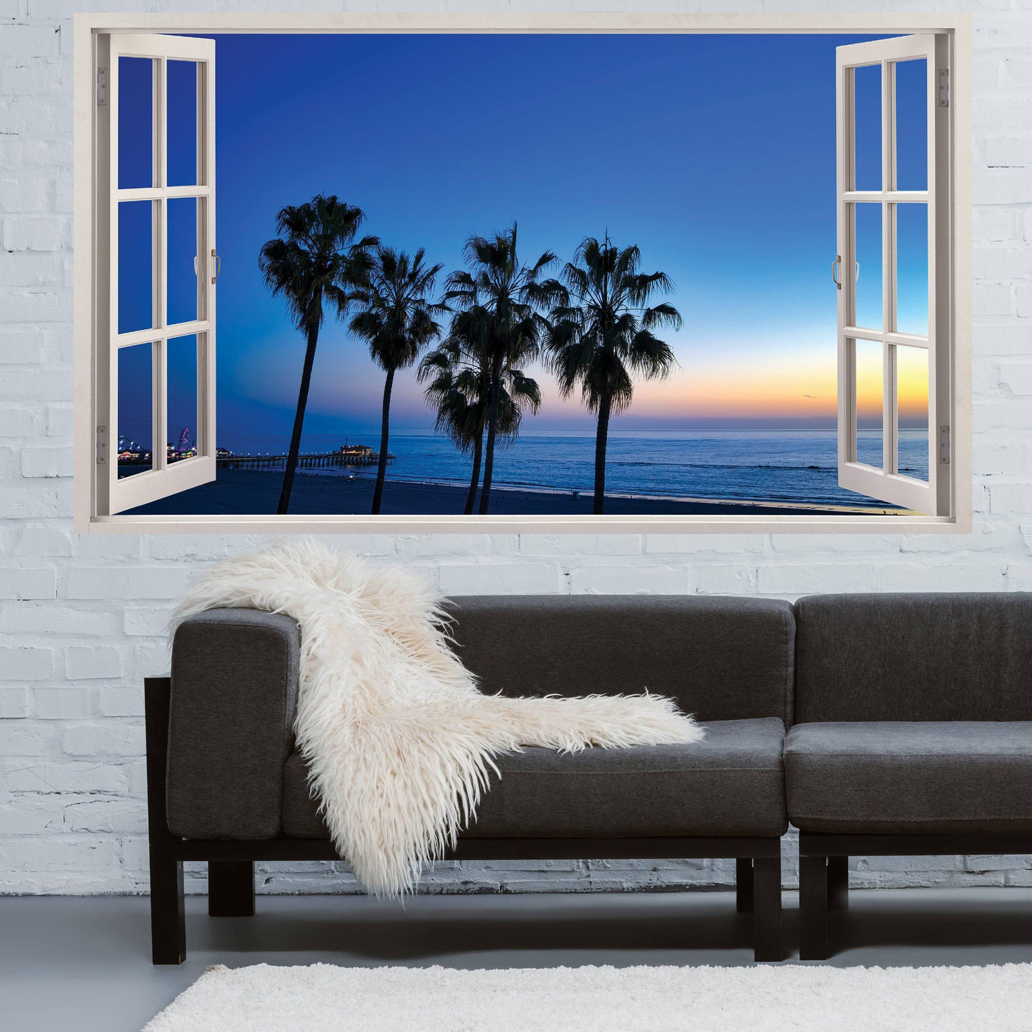 Decorative Paradise Vista Wall Sticker, Removable Wall Art Decal
