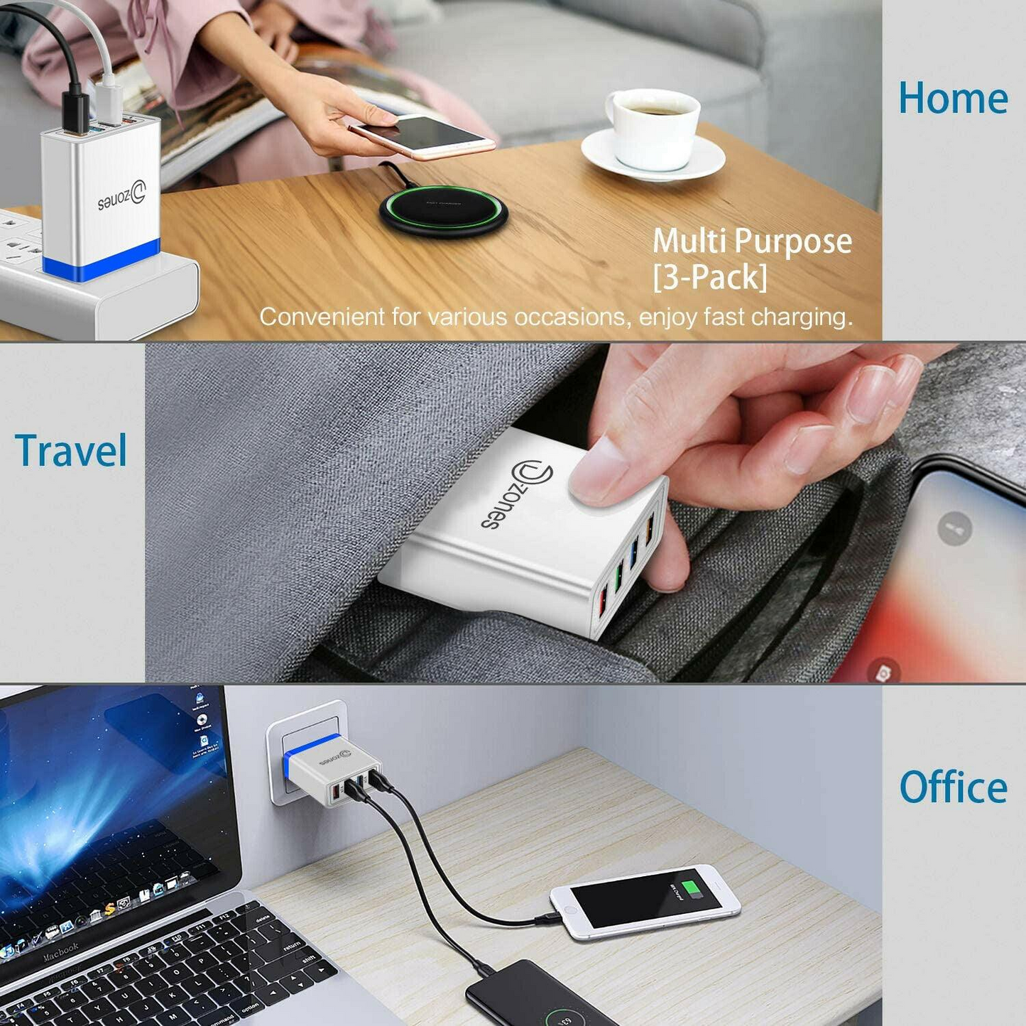 QUADPORT High-Speed Wall Charger 2 Pack!