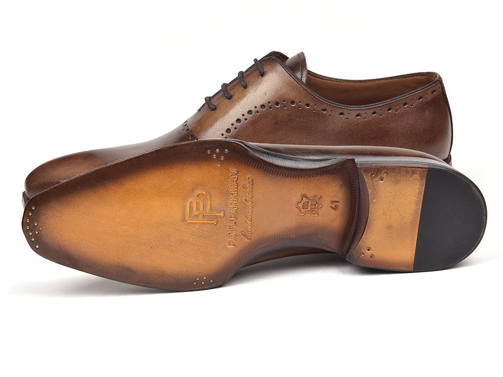 Paul Parkman Men's Antique Brown Oxfords (ID#AG444BRW)