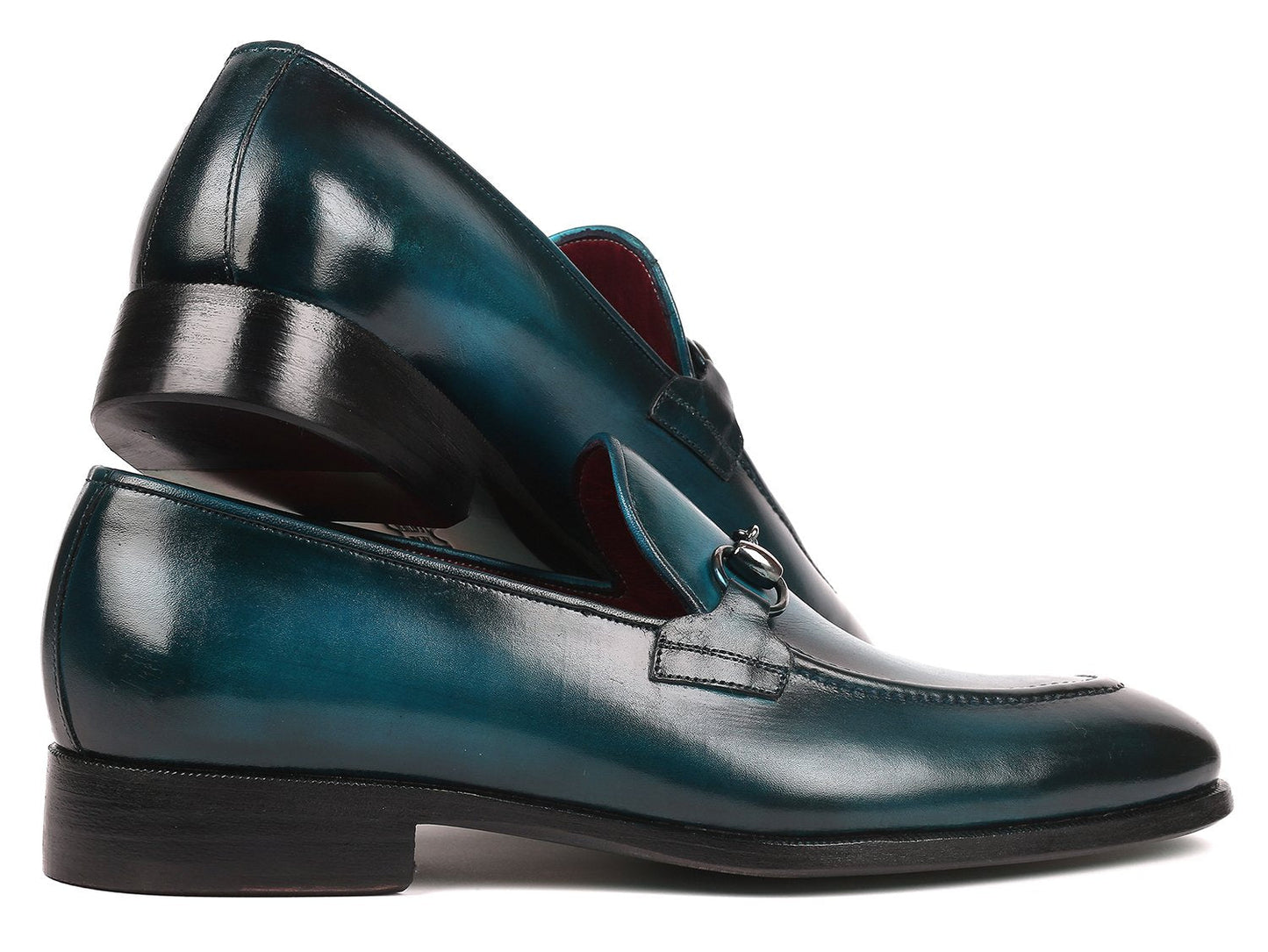 Paul Parkman Men's Horsebit Loafers Blue (ID#63HB91)