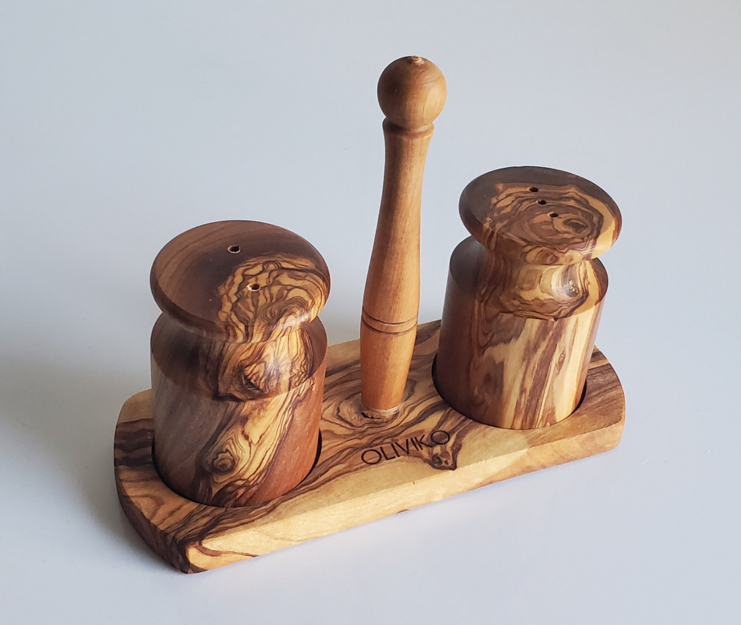 Handmade Olive Wood Salt and Pepper shaker