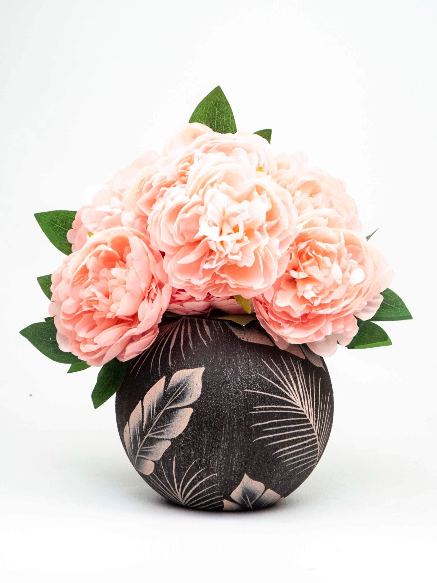 Handpainted Glass Vase for Flowers | Painted Art Glass Vase | Interior Design Home Room Decor | Table vase 6 inch
