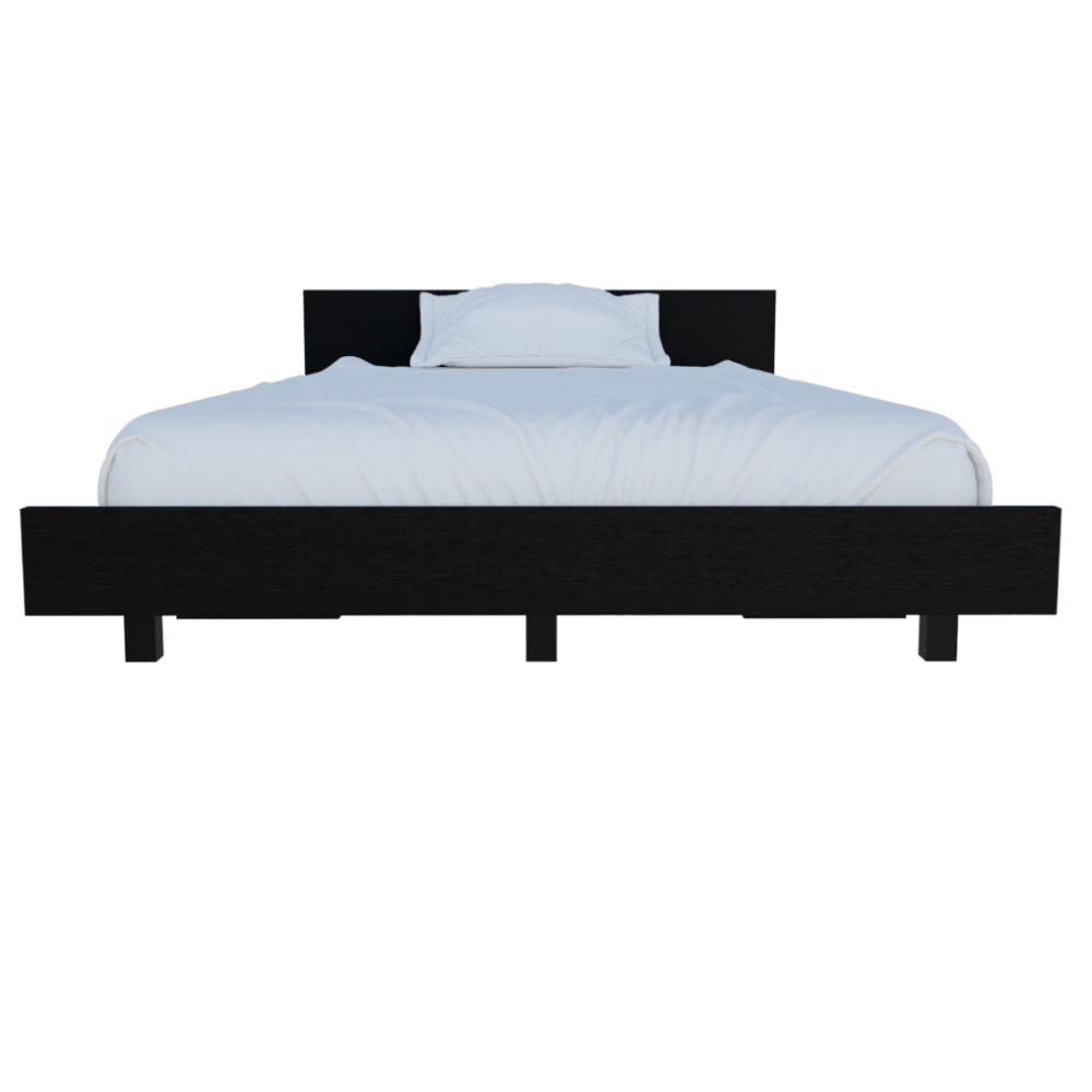 Twin Bed Base Cervants, Frame, Black Wengue Finish