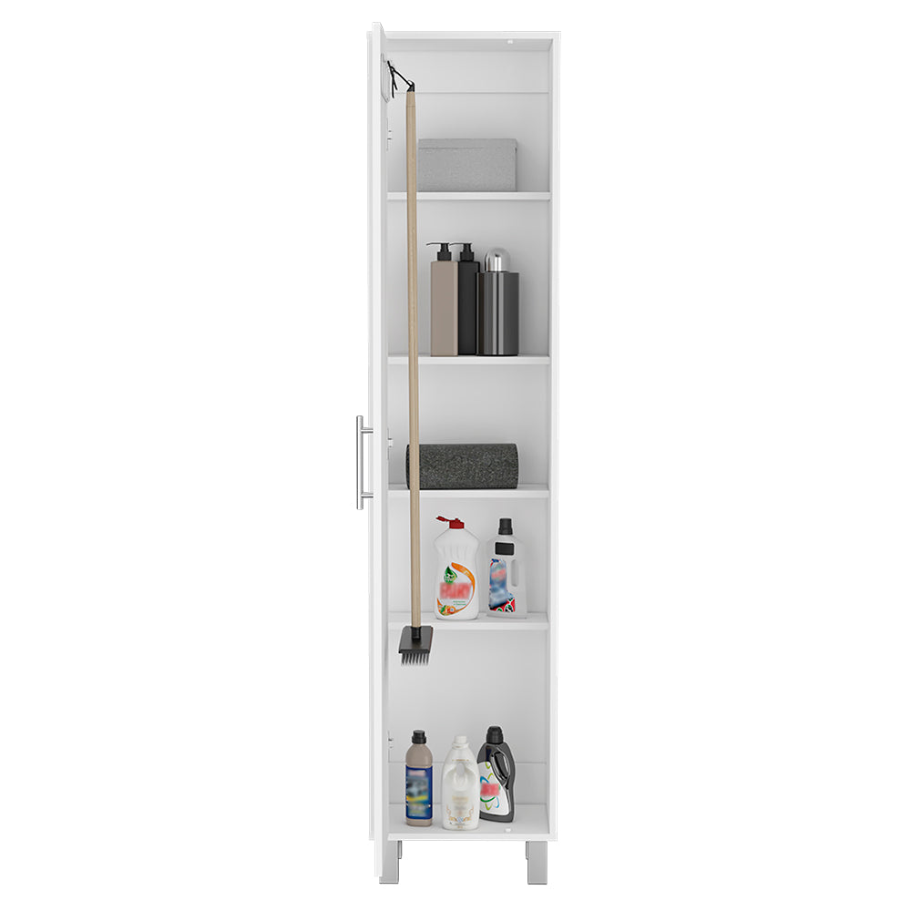 Storage Cabinet Buccan, Five Shelves, White Finish