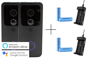 Door Ringer Intelligent Video Doorbell with Battery and Charger