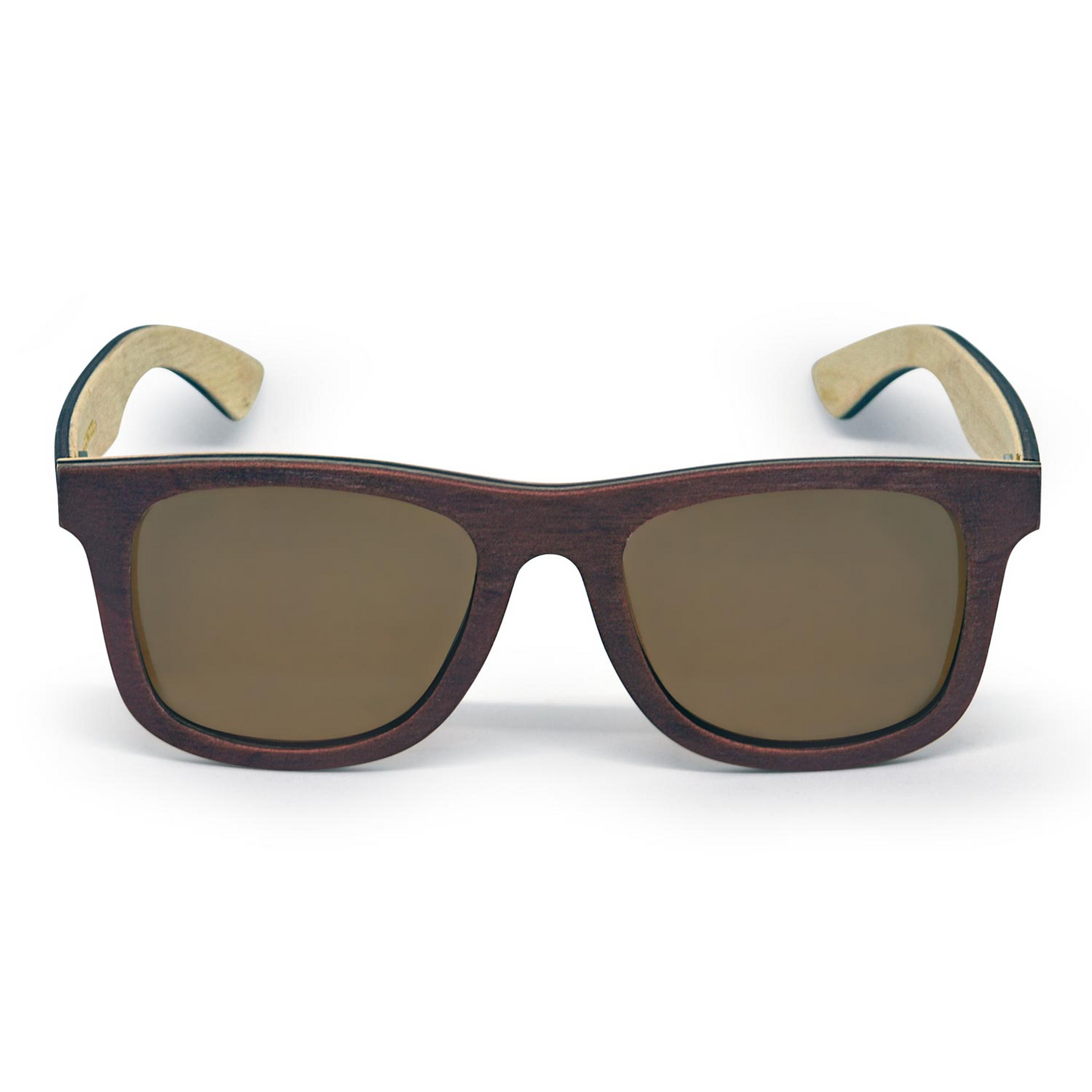 Canadian multi layer brown maple wood sunglasses