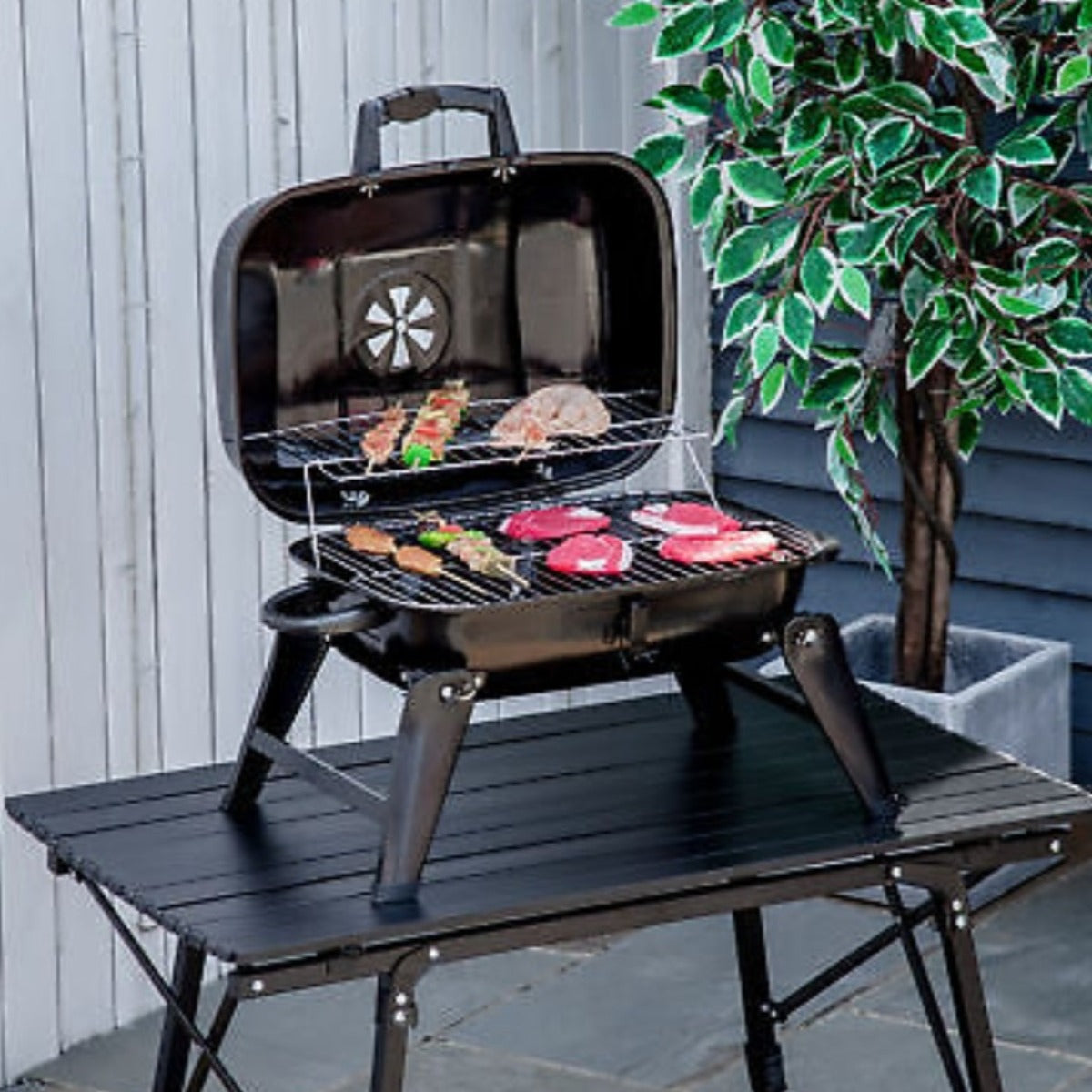 Portable Tabletop BBQ Charcoal Grill