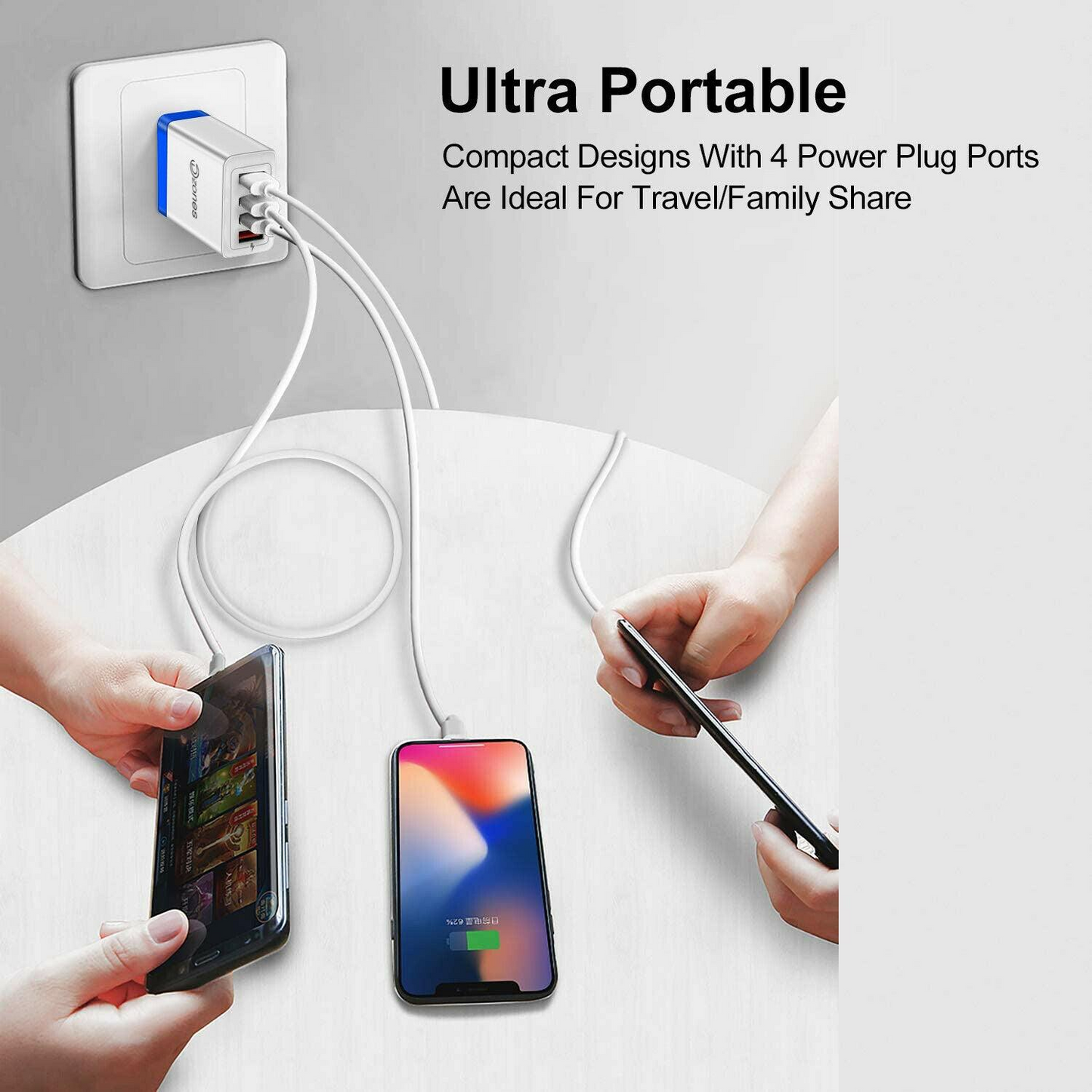 QUADPORT High-Speed Wall Charger 2 Pack!