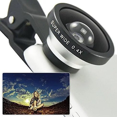 SUPER WIDE Clip and Snap Lens for iPhone and any Smartphone