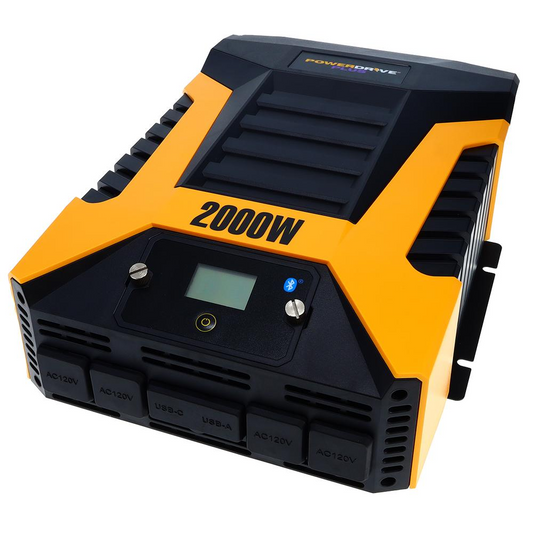 PowerDrive Plus PWD2000P 2000 Watt Power Inverter with Bluetooth(R) Wireless Tech and Remote Control