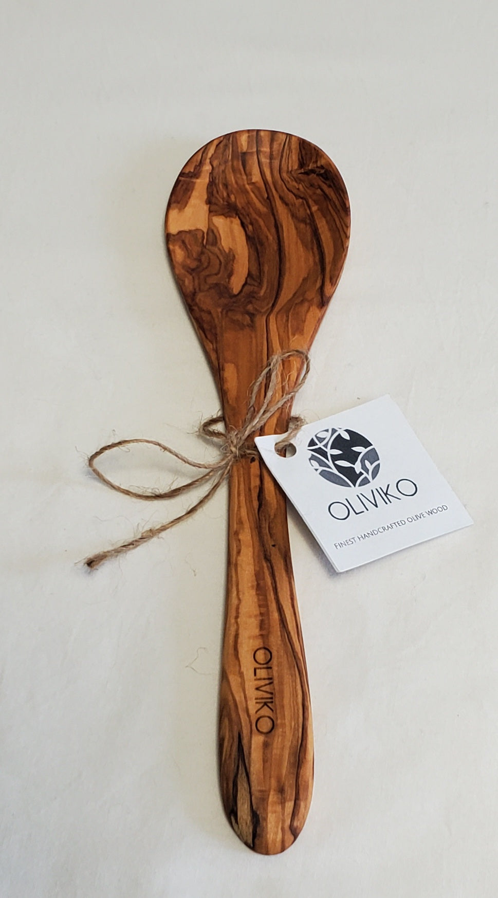 Handmade Olive Wood Utensils Salad Servers 9.5 inch