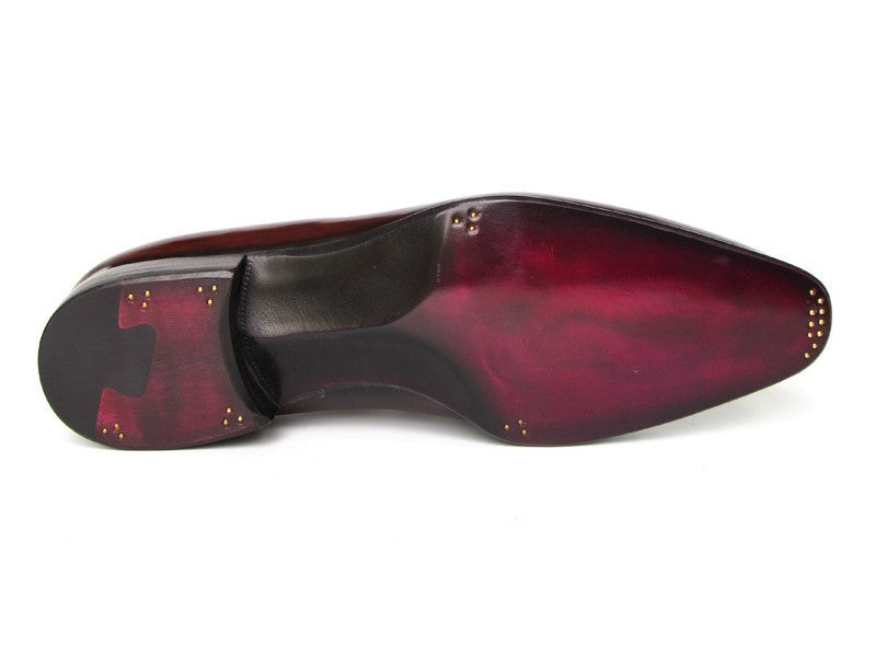 Paul Parkman Men's Oxford Dress Shoes Brown&amp;Bordeaux (ID#22T55)