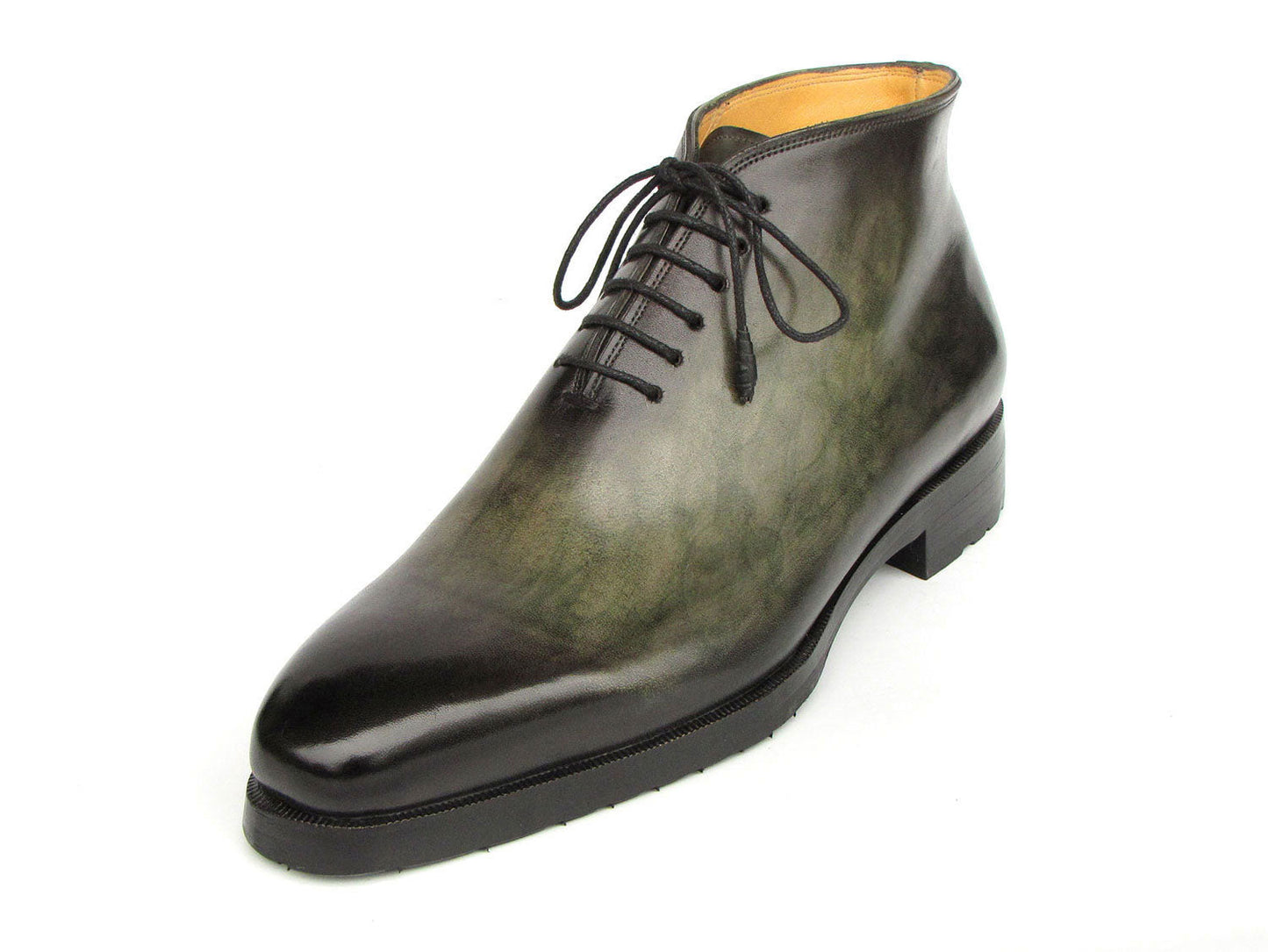 Paul Parkman Men's Green Patina Ankle Boots (ID#791GRN57)