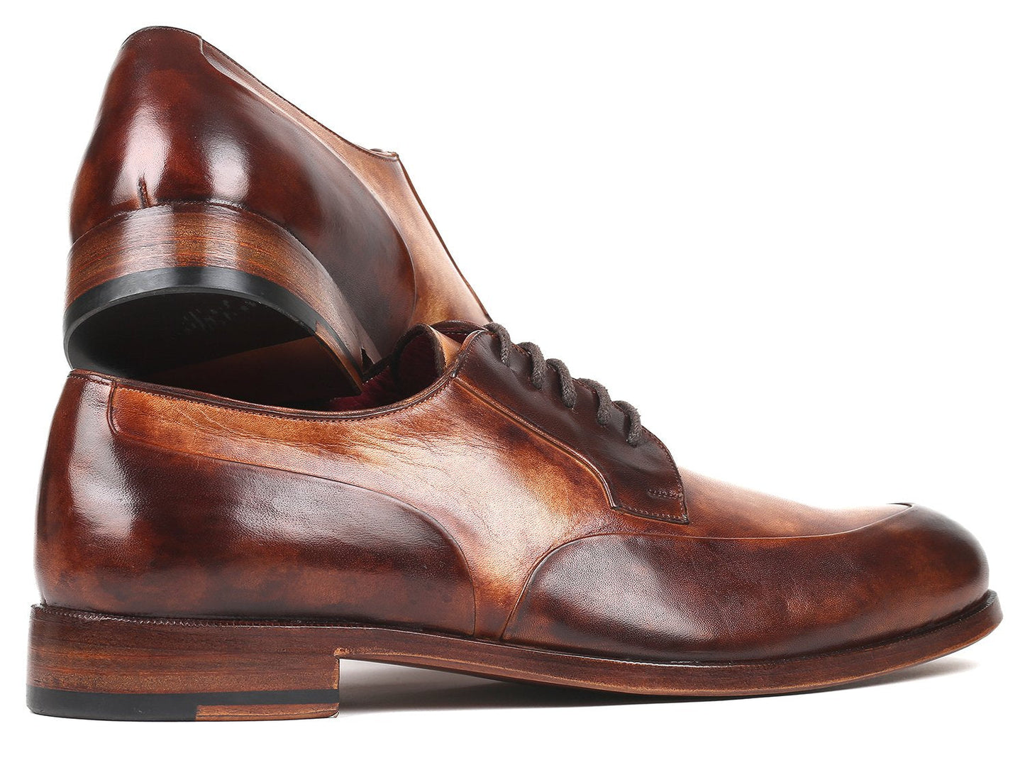 Paul Parkman Men's Dual Tone Brown Derby Shoes (ID#995-BRW)