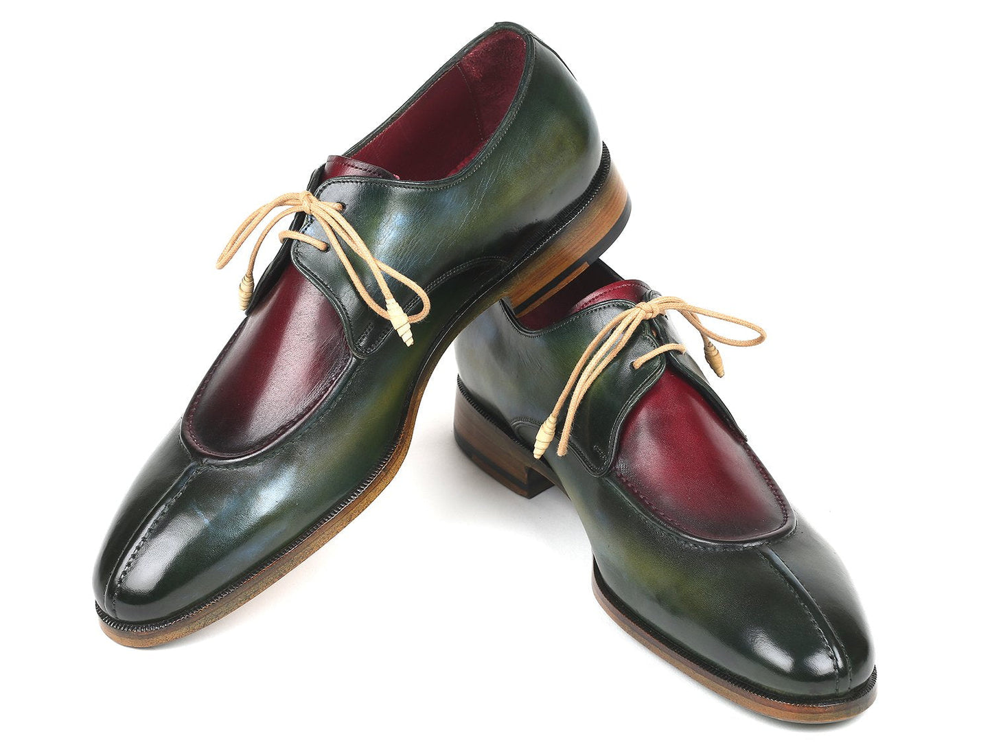 Paul Parkman Split Toe Men's Multi-Color Derby Shoes (ID#8864MLT)