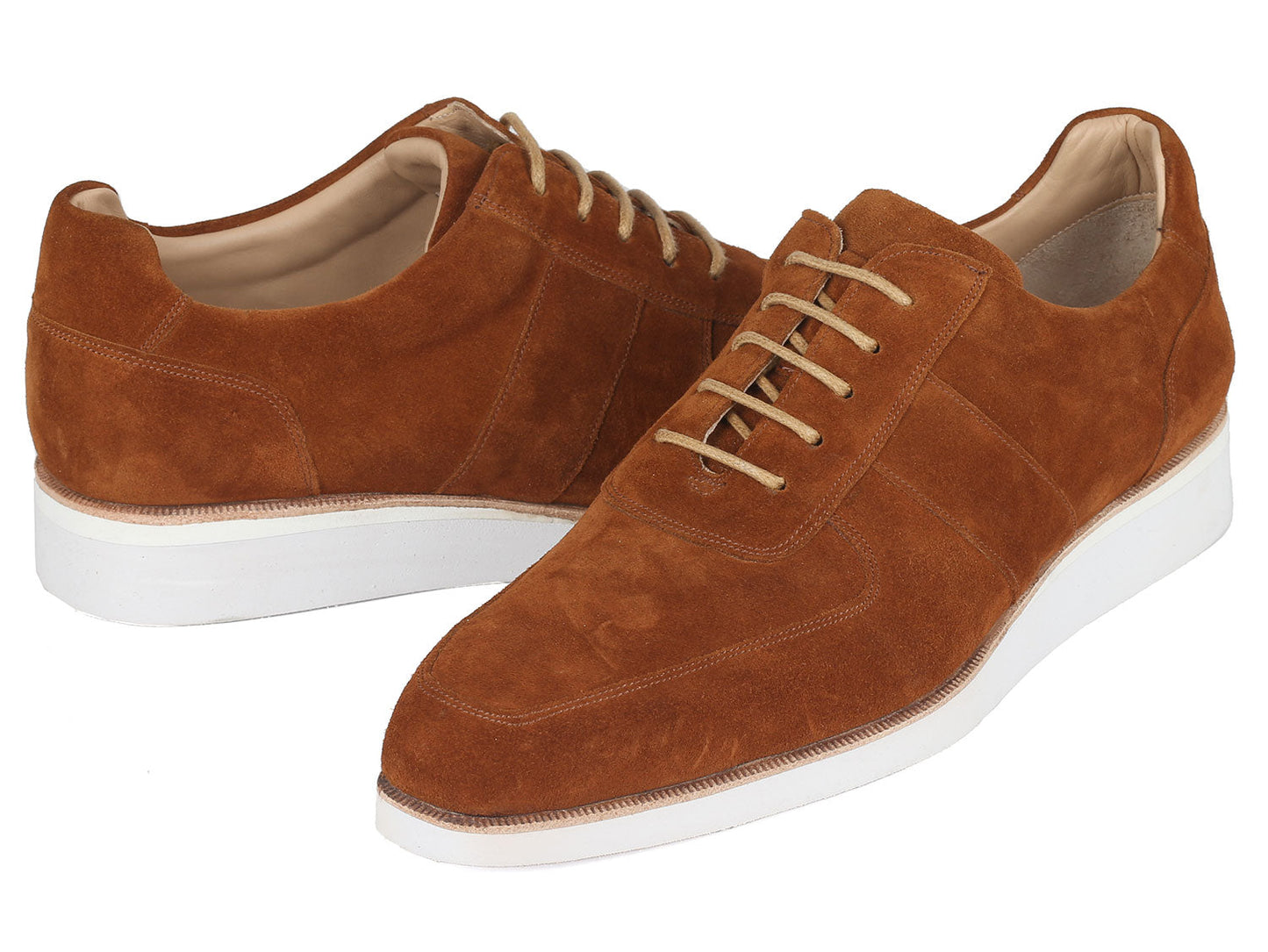 Paul Parkman Men's Casual Shoes Camel Suede (ID#192-SD-CML)